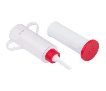 Prestige PR9655 5 Nozzles Plastic Icing Set, White & Red in UAE