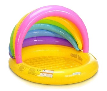 Express Delivery - Intex ZX-57420 155 x 135 x 104CM Rainbow Shade Pool - ID 17655