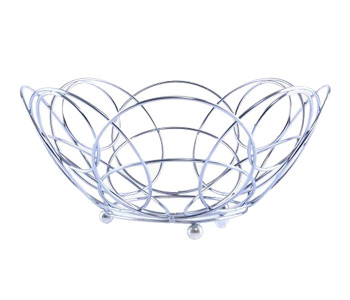 RoyalFord RF6792 Fruit Basket - Silver in UAE