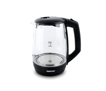 Geepas GK9901 1.7 Litre Electric Glass Kettle With Non Slip Base in UAE