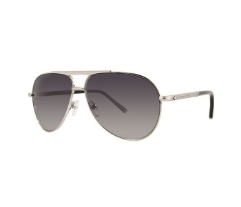 Mont Blanc MB 517S 16B Aviator Black Frame & Black Mirrored Sunglasses For Men in OMAN