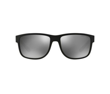 Giorgio Armani 0AR8057 54246G Rectangular Matte Olive Green Frame & Grey Mirror Silver Mirrored Sunglasses For Unisex in OMAN