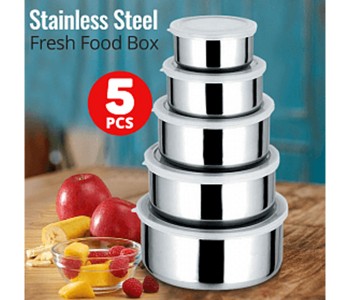 Express Delivery - Stainless Steel 5 Piece Protect Fresh Box, 1296942 - ID 14982