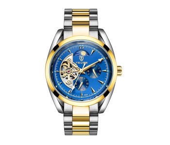 Tevise T795A Full Automatic Star Watch - Gold & Blue in OMAN