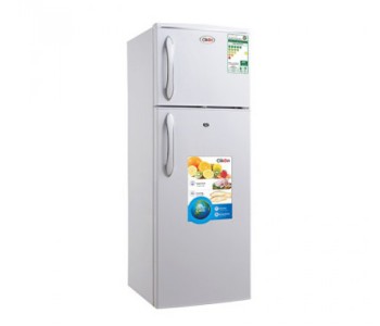 Express Delivery - Clikon CK6005 225 Litres Double Door Refrigerator, Silver - ID 8758