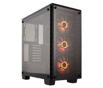 Corsair CC-9011101-WW Crystal Series 460X RGB Compact ATX Mid-Tower Case - Black in OMAN