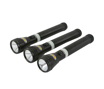 Geepas Torch GFL4623 3-in-1 211MM Rechargeable Flashlight Family Pack - Black in UAE