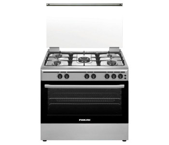 Nikai U9062FS Free Standing Gas Cookers Black And White in OMAN