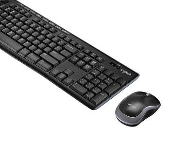 Express Delivery - Logitech 920-004519 MK270 Wireless Keyboard & Mouse Combo - Arabic, Black - ID 33603