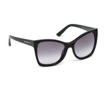 Swarovski SK0109/S Farrel Black Frame & Black Mirrored Sunglasses For Women in OMAN
