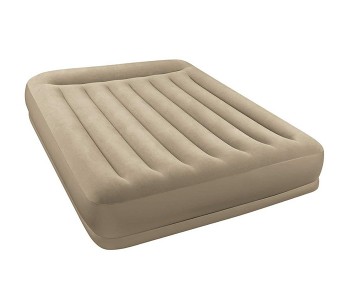 Intex ZX-67748 Inflatable Queen Size Pillow Rest Mid-Rise Airbed - Brown in OMAN