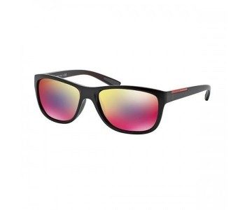 Prada 0PS05PS SL89Q1 Wayfarer Bordeaux Semi Shiny Frame & Dark Grey Mirror Blue Red Mirrored Sunglasses For Unisex in OMAN