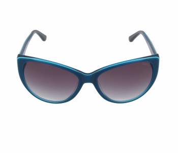 Guess GU 7427 90B Cateye Blue Frame & Violet Gradient Mirrored Sunglasses For Women in OMAN