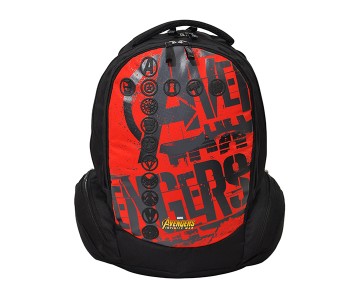 Avengers AVSL0801 18-inch Logo Sketch Backpack - Red & Black in OMAN