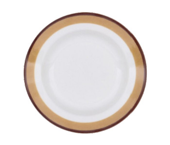 Royalford Plate - White & Brown in UAE