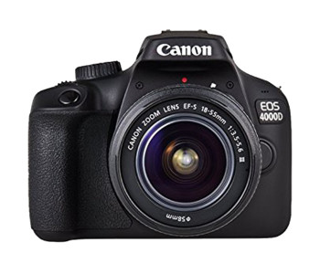 Canon EOS 4000D 18.0 MP DSLR Camera With EF-S 18-55mm III Lens - Black in UAE