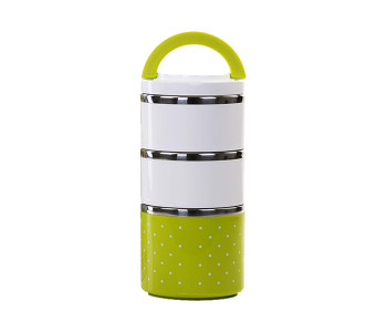 Royalford RF6146 Lumia Stainless Steel Three Layer Lunch Box - Green in UAE