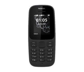 Nokia 105 Single Sim Mobile Phone - Black in UAE