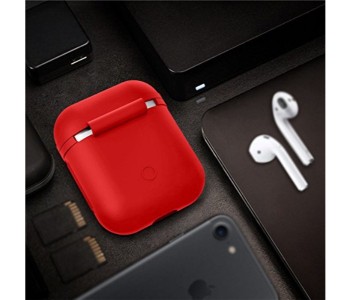 Express Delivery - Headphone Pouch Case for AirPods HP2RW Red and White - ID 15399