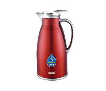 Sanford SF1683VF 1.3 Litre Stainless Steel Hot & Cold Vacuum Flask - Red in UAE