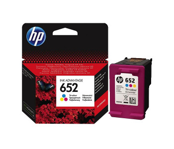 Express Delivery - HP 652 Original Ink Advantage Cartridge - Multi Color (F6V24AE) - ID 27948