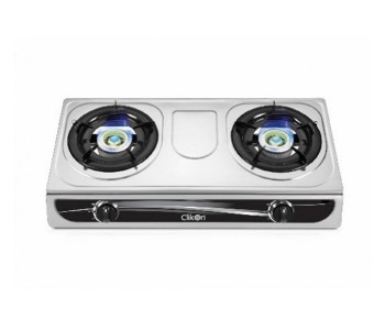 Express Delivery - Clikon CK2144-N Double Burner Gas Stove - ID 8783