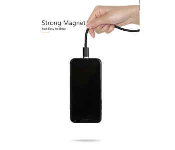 Express Delivery - Zooni 3 In 1 Fast Charging 2A Max Metal Magnetic Charging Cable for Micro USB, Type C Android and Lightning iOS Devices ZFC31 Multicolor - ID 23769