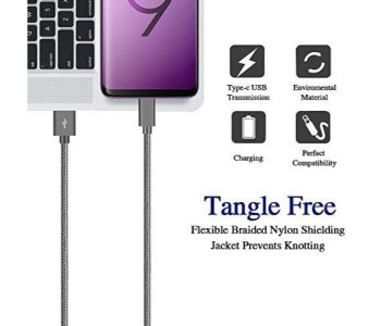 Fast Charging Nylon Type C USB Data Cable STCAD1 Multicolor in UAE