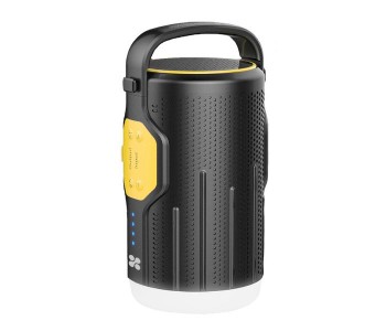 Promate CampMate-2 Portable LED Camp Light With Wireless Speaker & Integrated Power Bank, Yellow in KSA