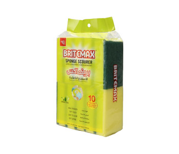 Britemax BM 269 SS Value Pack Sponge Scourer - 10 Pieces in KSA
