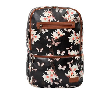 Fusion FUMK0804 18-inch Magnolia Backpack With Front Pocket - Black in OMAN