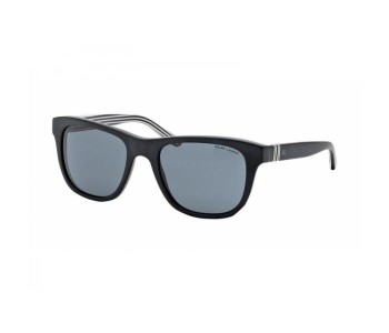 Polo Ralph Lauren 0PH4090 546187 Square Matte Black Frame & Black Mirrored Sunglasses For Men in OMAN