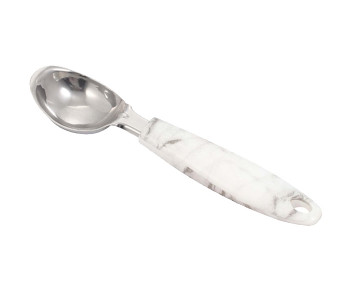 Royalford RF9548 Marble Designed Stainless Steel Ice Cream Spoon - White & Grey in UAE
