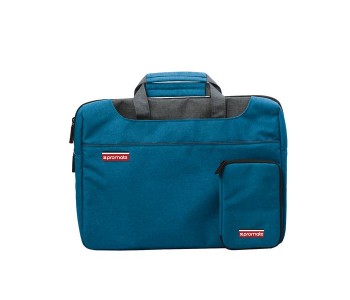 Promate Desire-L 15.4 Inch Elegant Classic Design Messenger Bag, Blue in KSA