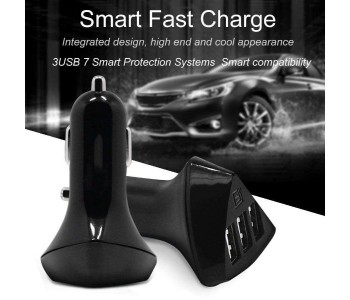 Aliens Series 3 USB Ports 4.2A Fast Adaptive Intelligence Car Charger AS24 Assorted in UAE