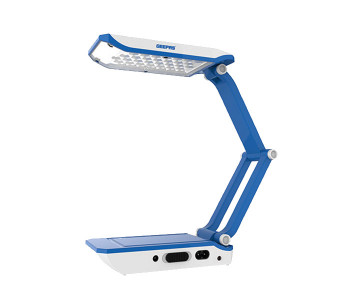 Geepas GDL5573 3.6 Watts Rechargeable 36 Pieces LED Desk Lamp - White And Blue in UAE