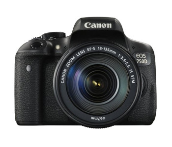 Canon EOS 750D 24.2 MP DSLR Camera Body With 18-135mm IS STM Lens Kit - Black in UAE