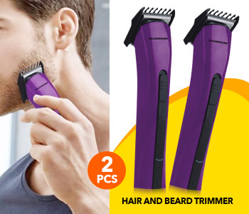 Olsenmark OMTR4047 Hair And Beard Trimmer Combo - Assorted (2 Pieces Set) in OMAN