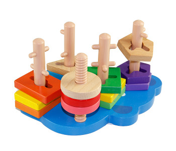 Taqdeer 7087 Elephant Set Of Wooden Educational Toys in OMAN