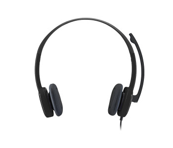 Express Delivery - Logitech 981-000589 H151 Single Jack Stereo Headset - Black - ID 33589