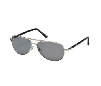 Mont Blanc MB 509S 16D Aviator Silver & Black Frame And Smokey Black Mirrored Sunglasses For Men in OMAN