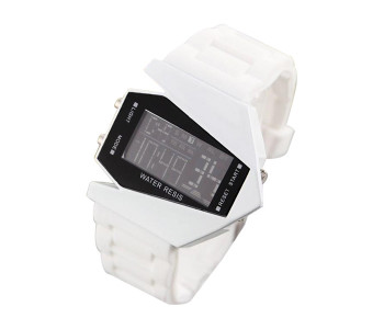 Sports Digital LED Watch - White - Duplicate SKU in OMAN