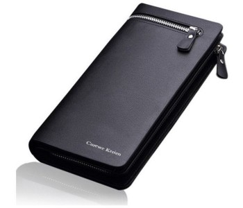 Card Holder Long Wallet For Men CH01B Black in OMAN