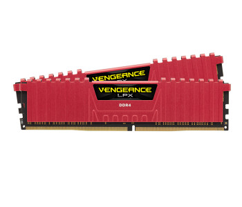 Corsair CMK16GX4M2B3000C15R Vengeance LPX 16GB (2 X 8GB) DDR4 DRAM 3000MHz C15 Memory Kit - Red in OMAN