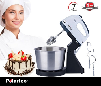 Polartec PT-3622 Hand Mixer With Stainless Steel Bowl - White in UAE