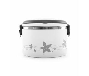 Express Delivery - Royalford RF5651 1 Litre Stainless Steel Lunch Box - White - ID 1274