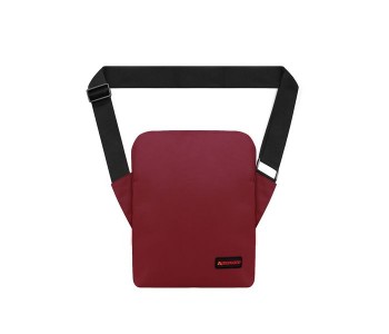 Promate Quire 10 Inch Compact Tablet Messenger Bag, Maroon in KSA