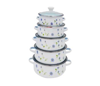 10 Pieces Casserole Set With Glass Cover JA185-2 in UAE