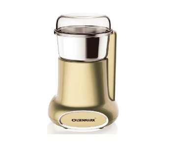 Olsenmark OMCG2227 200W Coffee Grinder With Stainless Steel Bowl, Gold in OMAN