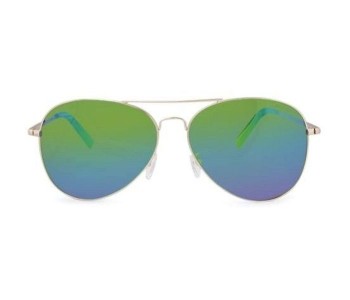 Nautica N4611SP 712 Aviator Gold Frame & Multi Mirrored Sunglasses For Unisex in OMAN